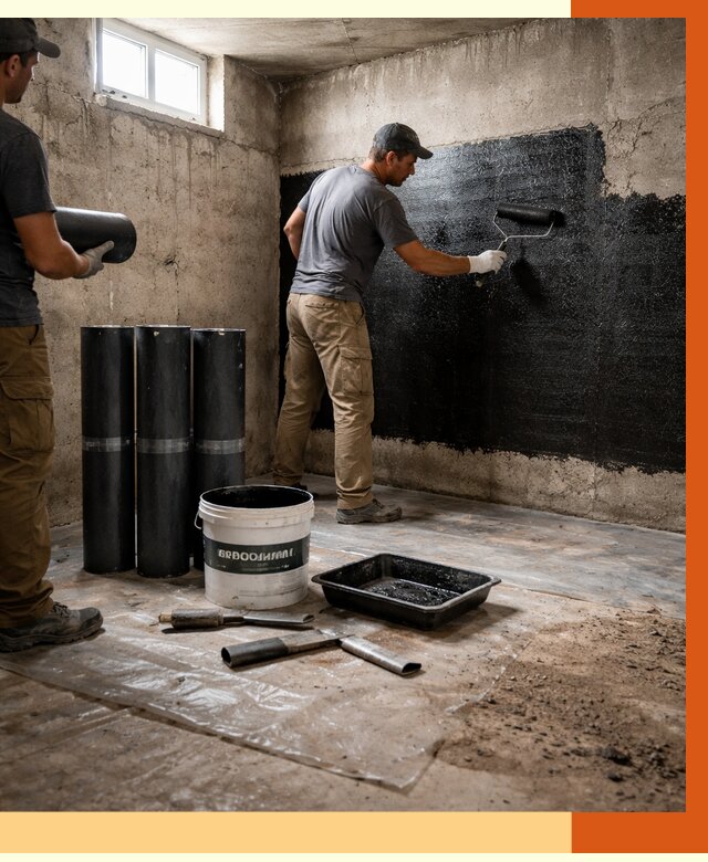 Гидроизоляция подвала в Канске от 3825 руб. под ключ | Профессионально — ТепломастерКнс