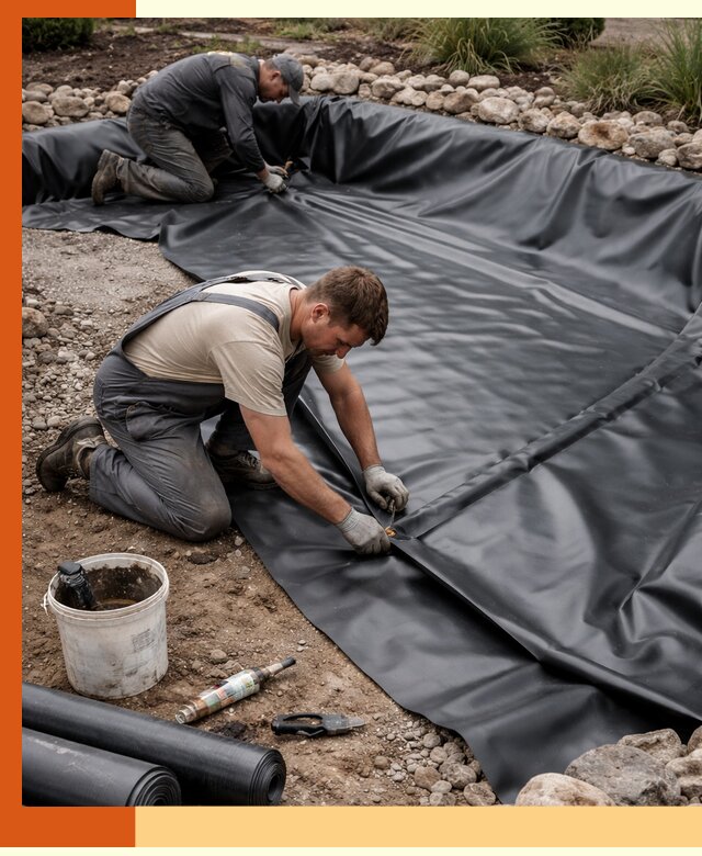 Гидроизоляция пруда в Канске: надежная защита и герметизация