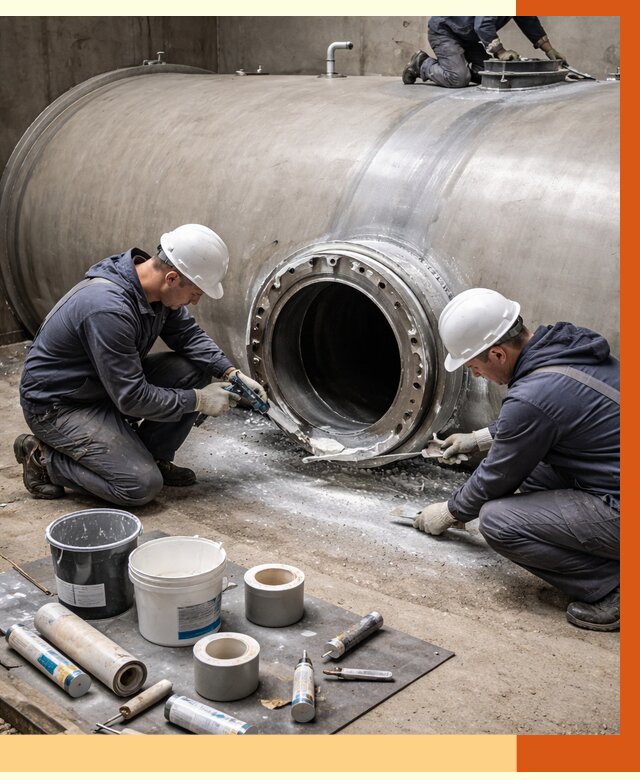 Гидроизоляция резервуара с топливом в Канске от 81968 руб. под ключ | ТепломастерКнс