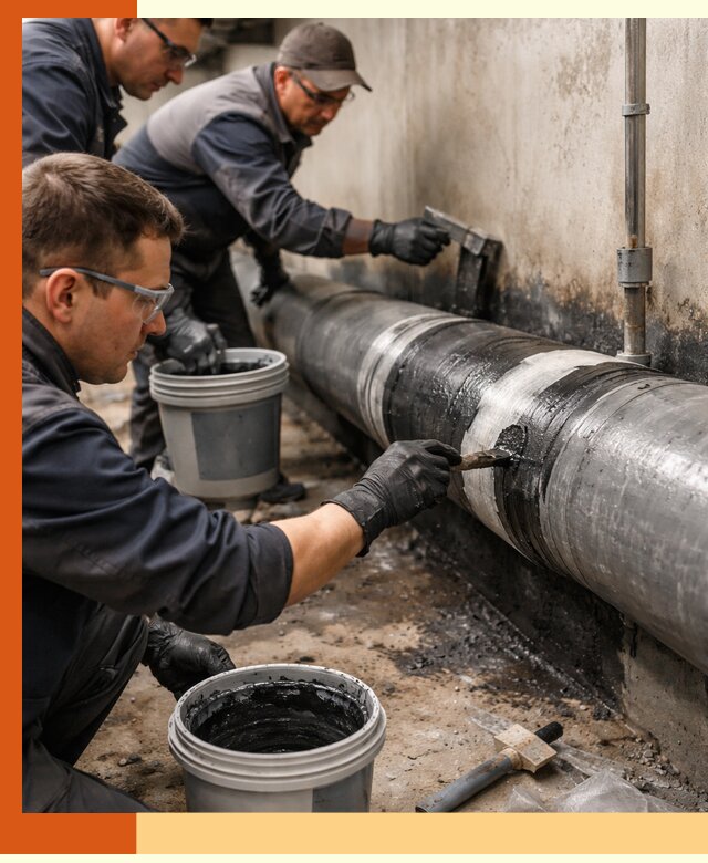 Гидроизоляция труб в Канске — защита и герметизация коммуникаций