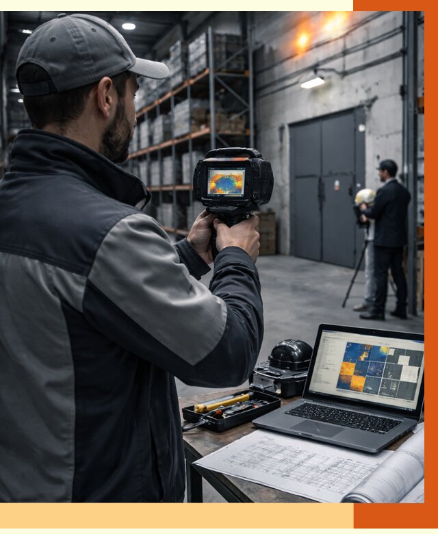 Тепловизионное обследование склада в Канске от 7104 руб. | ТепломастерКнс