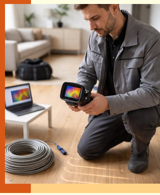 Тепловизионное обследование тёплого пола в Канске для точной диагностики