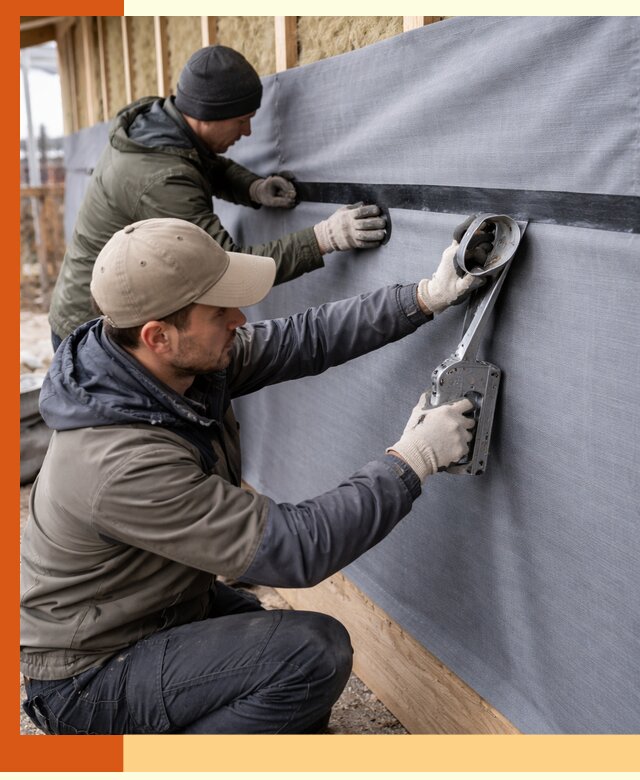 Монтаж ветроизоляции зданий и конструкций в Канске