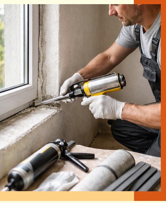 Герметизация стыков и примыканий в Канске от 1311 руб. под ключ | ТепломастерКнс