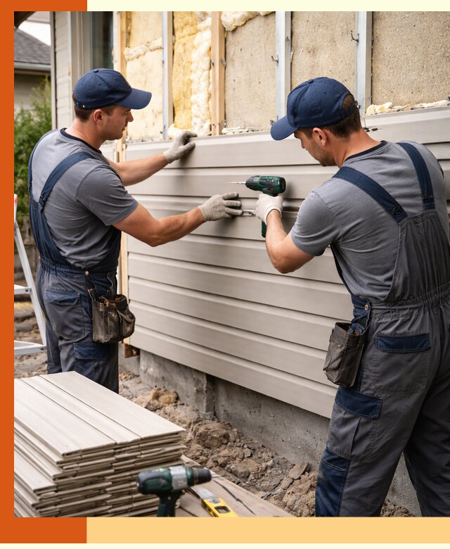 Монтаж сайдинга после утепления в Канске качественно и надежно